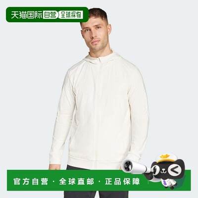 自营adidas阿迪达斯男士Puremotion夹克-粉笔白 美国奥莱直发外套