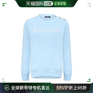 童装 香港直邮潮奢 Juniors 巴尔曼 刺绣巴黎运动衫 女童 Balmain