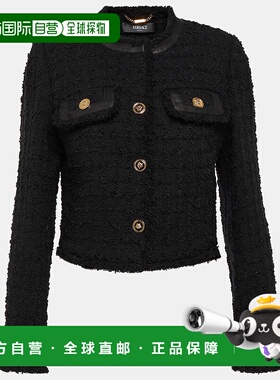 1h可退 香港直邮潮奢 versace 范思哲 女士 短款毛圈夹克 001180