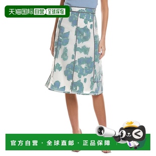 Lim Phillip Fil Coupe 白色 自营 抽象雏菊真丝混纺中长裙 3.1