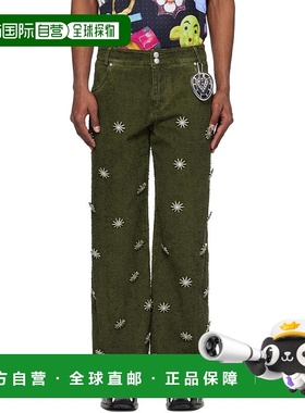 1h可退 香港直邮潮奢 Chopova Lowena 男士 绿色 Poppet 牛仔裤 4