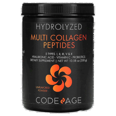 香港直发Codeage水解多胶原蛋白多肽维生素蛋白质营养补充300g