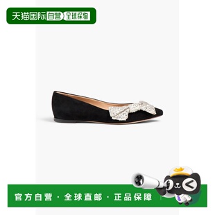 1h可退 香港直邮Chloe 蔻依 女士 精饰绒面革平底鞋 CHC24S00HHPE