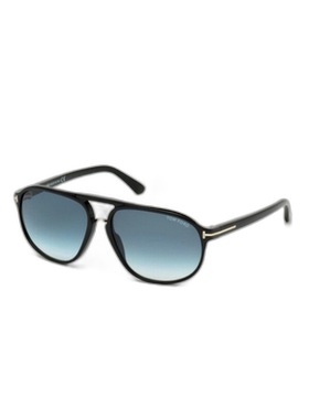 香港直邮Tom Ford 黑色徽标细节太阳镜 FT044760