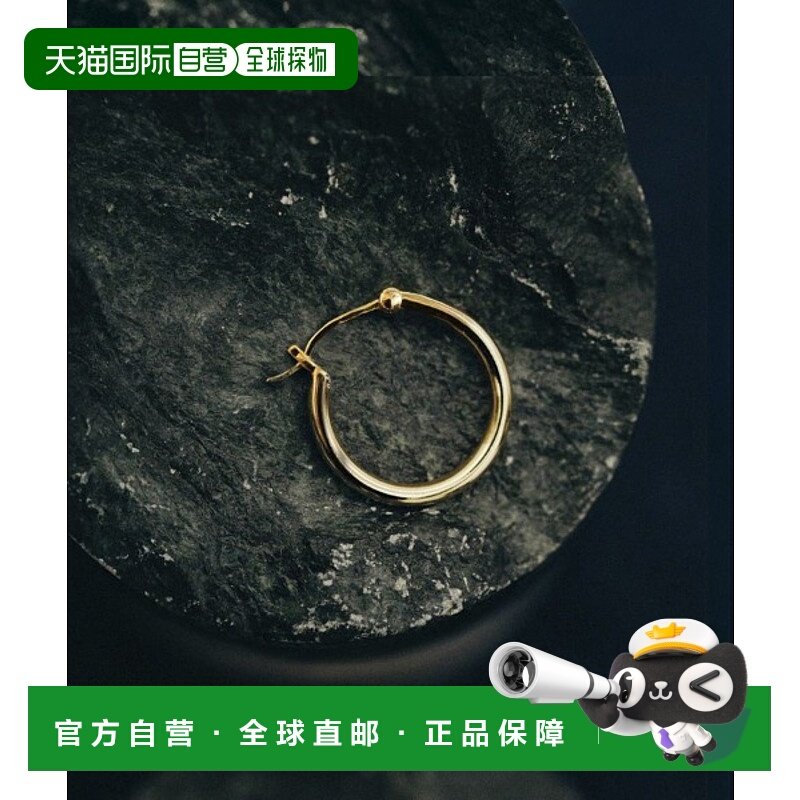 1h可退 日本直邮LIDNM 男士 K18GP镀银单耳穿孔耳钉 简约设计 ll2