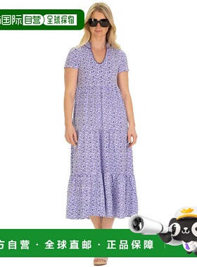 自营duffield lane蓝色篮编木兰连衣裙-蓝色 美国奥莱直发