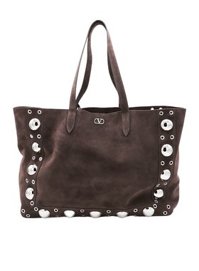 VALENTINO 男士手提包 YB0D58SVI0TO SS2025 棕色 双手柄手提包