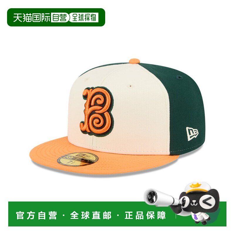 日本直邮MLB New Era 棒球帽 59FIFTY 城市系列 铬绿帽子图片