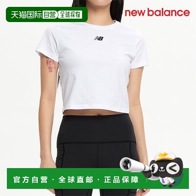韩国直邮NEW BALANCE 女式短袖 T 恤 U6 NBNEFCO312 10 W Essenti