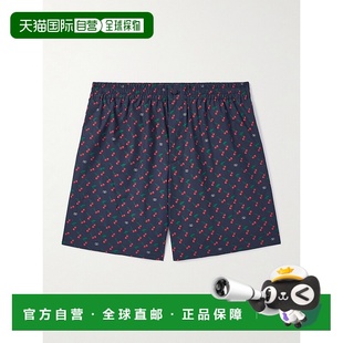 直筒印花棉质府绸百慕大短裤 男士 华伦天奴 香港直邮Valentino