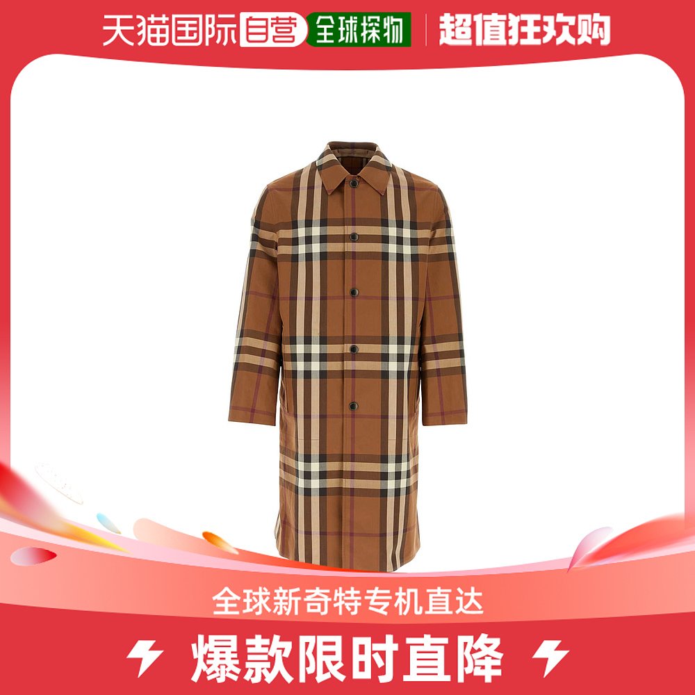 【99新未使用】潮奢 Burberry 男士eversible 刺绣棉质大衣