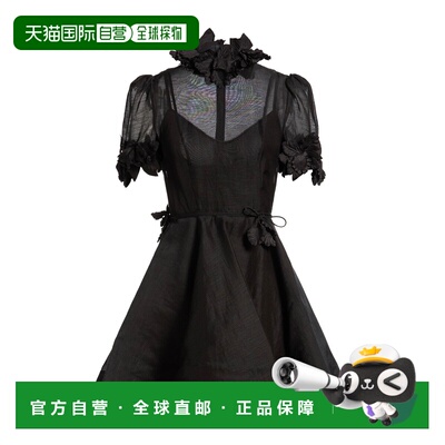 1h可退 香港直邮ZIMMERMANN 女士 Party 连衣裙 black黑色 舒适时