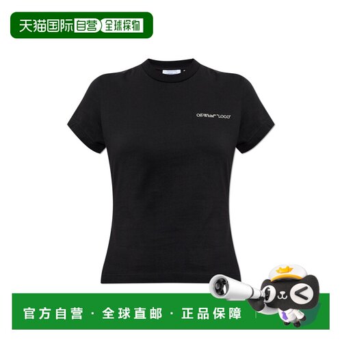 1h可退 香港直邮OFF-WHITE 女士T恤 2FA00560T0W003 AW2026 黑色