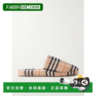 香港直邮潮奢 Virgin Burberry 男士 格纹羊毛混纺 巴宝莉 1h可退