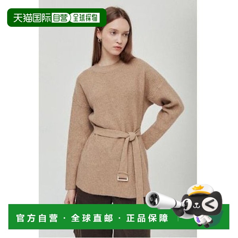 韩国直邮THE IZZAT TheiJun 女士落肩罗纹套头针织衫 IMBP1PO02SG