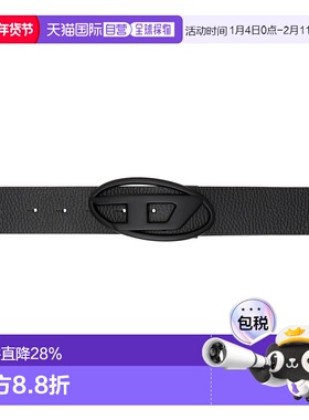 1h可退 香港直邮Diesel 迪赛 男士 黑色 B-1dr Rev Ii 双面腰带 X