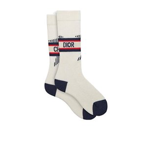 欧洲直邮香港直发Christian 长袜潮 Dior迪奥徽标Alps袜子女士冬季