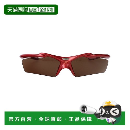 香港直邮BALENCIAGA 男士太阳镜 BB0420S003 AW2025 红色 Sunglas