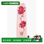 刺绣亚麻混纺中长连衣裙 1h可退 318 RIO 女士 香港直邮潮奢 FARM