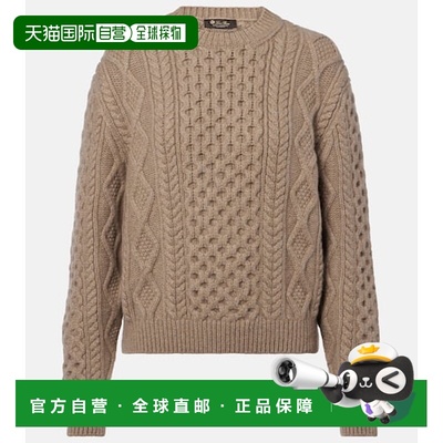 1h可退 香港直邮Loro Piana 诺悠翩雅 女士 Eyre Aran 针织羊绒毛