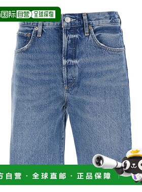 香港直邮AGOLDE 女士 蓝色五袋襟闭扣短裤(牛仔色) A223B1206RNU