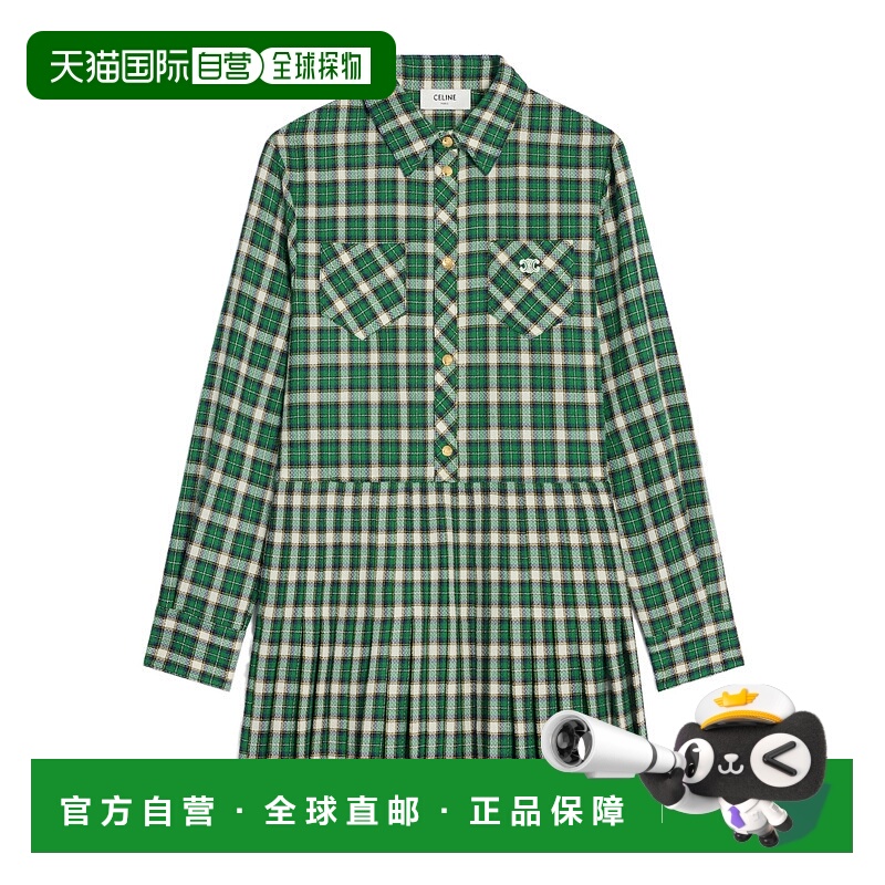 香港直邮CELINE 女士衬衫 RR0CE0231GAF1 AW2025 花色 迷你衬衫连