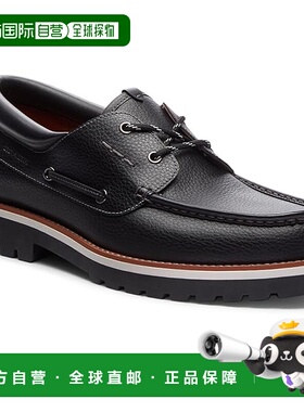 1h可退 香港直邮潮奢 Coach 蔻驰 男士 Benson 船鞋 black黑色 舒