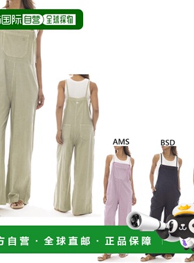 日本直邮Billabong 女士背带裤长裤休闲裤装绿色和紫色BF013706