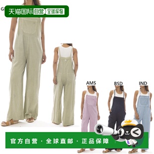 日本直邮Billabong 女士背带裤长裤休闲裤装绿色和紫色BF013706