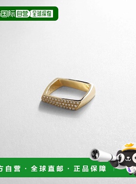 日潮跑腿COCOSHNIK 18K金 钻石方形戒指 06精致配饰