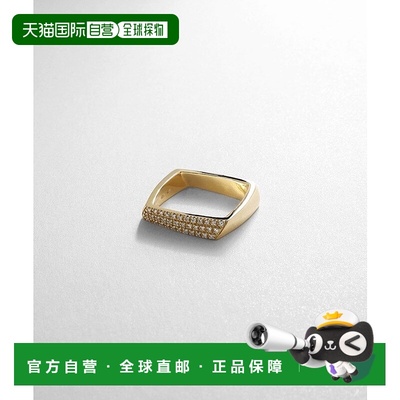 日潮跑腿COCOSHNIK 18K金 钻石方形戒指 06精致配饰