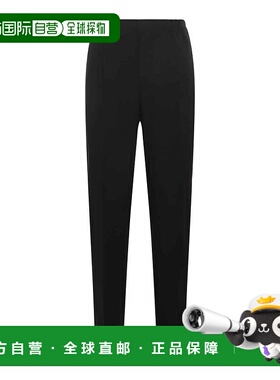 香港直邮FENDI 男士休闲裤 FB0979AR8SF0QA1 CO 黑色 WOOL PANTS