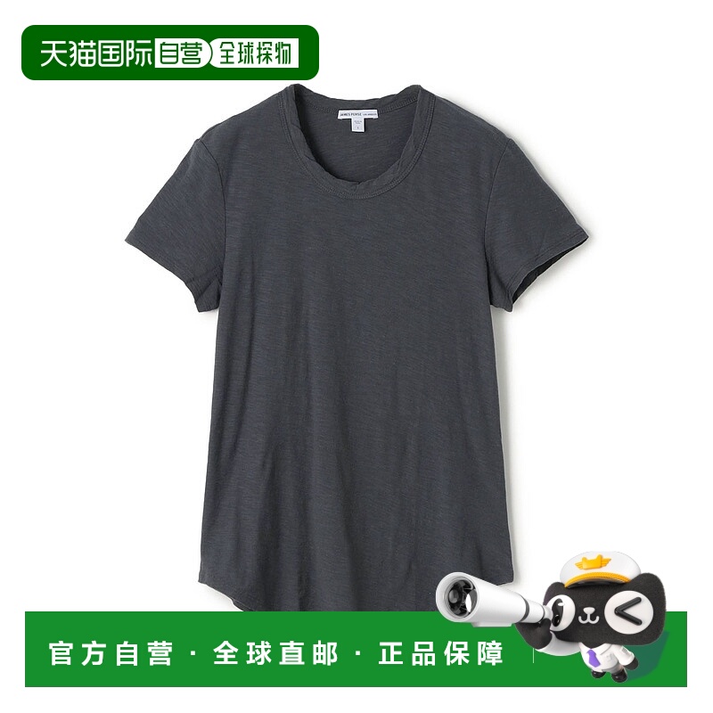 1h可退 日本直邮JAMES PERSE 女装 全棉宽松圆领T恤 斜纹肌理设计