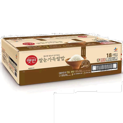 韩国直邮CJ希杰速食米芽米饭210g*18盒装微波炉即食白米饭半成品