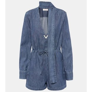 挂脖牛仔连体衣 潮奢 女士 华伦天奴 000276 Valentino