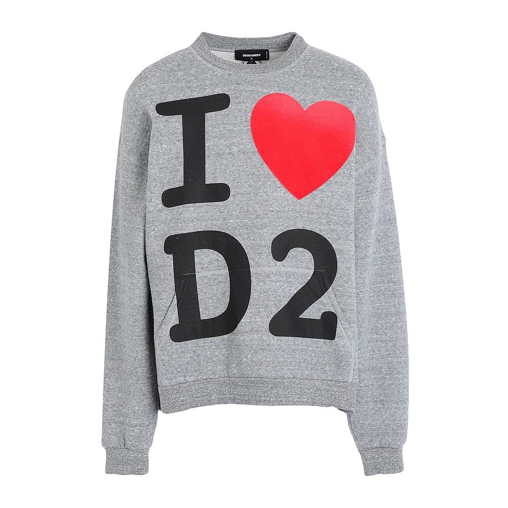 潮奢 Dsquared2 二次方 男士 运动衫 grey灰色 舒适时尚