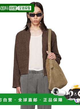 1h可退 香港直邮潮奢 Our Legacy 男士 棕色 Shrunken Fullzip 夹