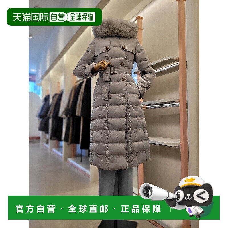 韩国直邮[ITMICHAA] 女士 双排扣设计长款羽绒服 (ITOBWPD320)