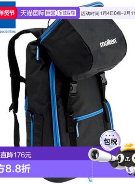 日本直邮Molten 足球背包 40L 黑色 x 蓝色 用品 装备 小物品 商