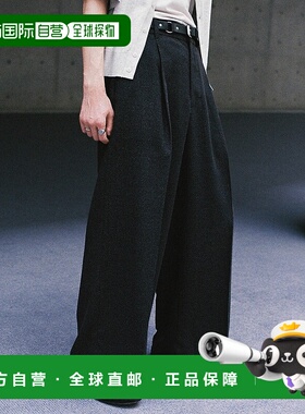 1h可退 日本直邮WYM LIDNM 男士春夏款深褶设计宽松休闲裤 WYpt14
