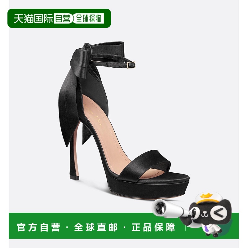 1h可退 香港直邮DIOR 女士凉鞋 KCQ944SAT900-0 SS2024 黑色迪奥