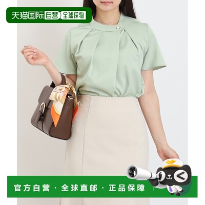 日本直邮ASTORIA ODIER 女装 不对称领口半袖衬衫 8260014通勤