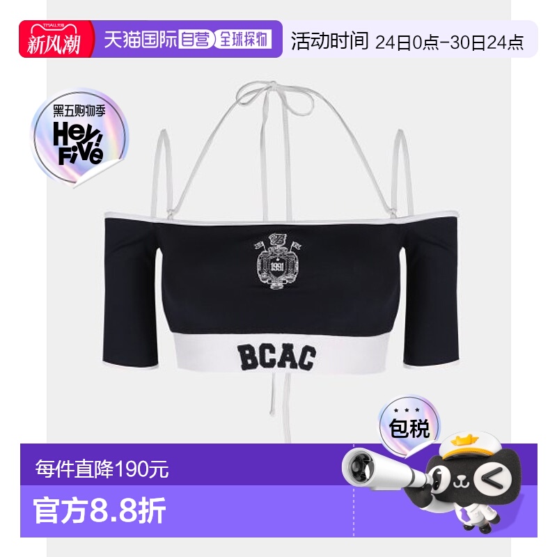 韩国直邮BADBLOOD 女士抹胸连体泳衣BCAC Off Shoulder 1/2 Tee Br