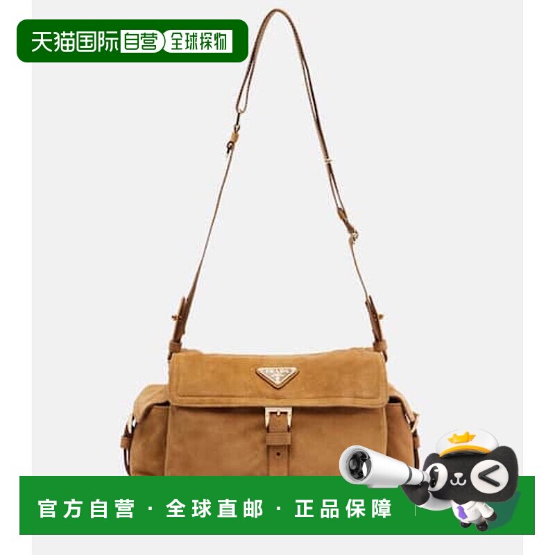 1h可退 香港直邮Prada 普拉达 女士 Explore 中号绒面革肩包