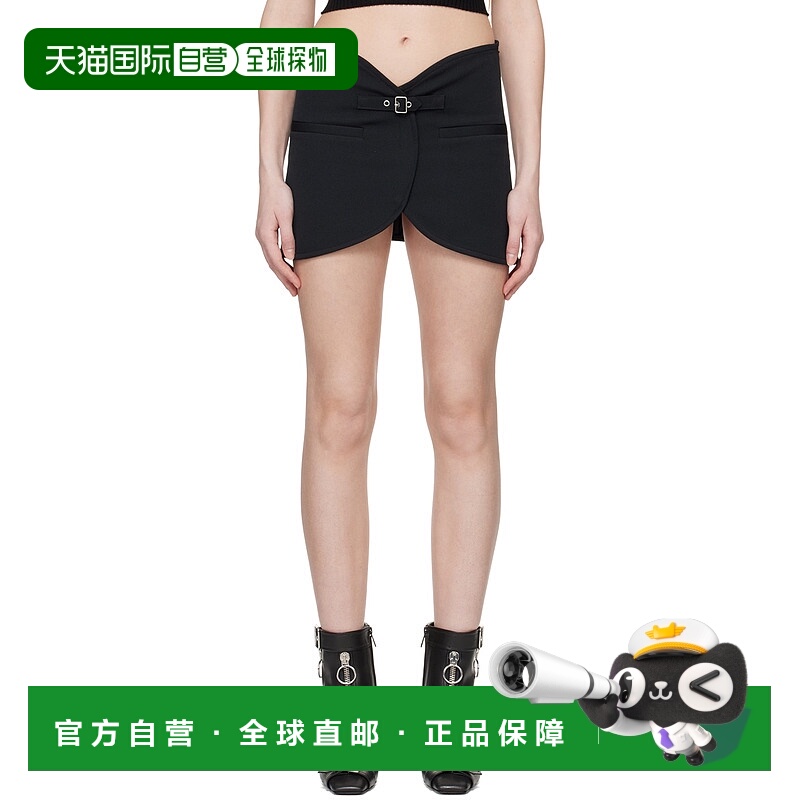 香港直邮潮奢 Courreges 女士 黑色 Ellipse 短裙 124CJU143PL000