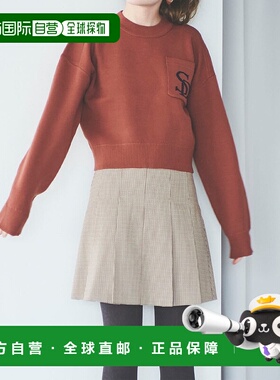 日本直邮31 Sons de mode 腰带百褶阔腿裤 [315060EW14297] 棕色