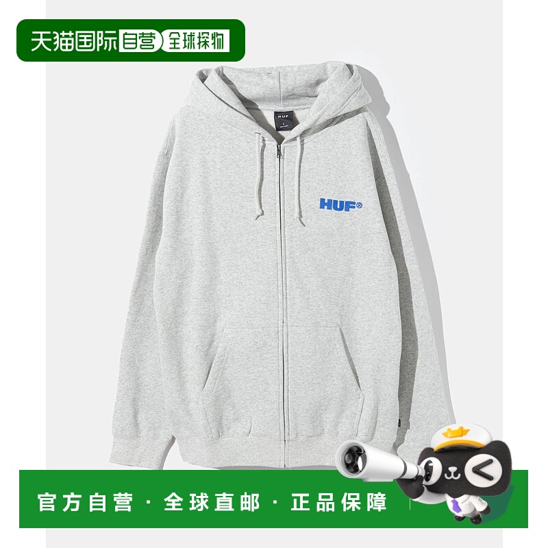 日本直邮HUF ALL CAPS F/Z 连帽衫 PF00762全拉链连帽衫带有品牌