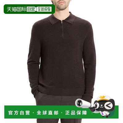 1h可退 【美国直邮】theory 男士 Polo衫长袖男装针织衫