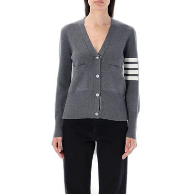 香港直邮THOM BROWNE 女士针织衫 FKC207A00219035 CO 灰色毛衣