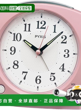 【日本直邮】Seiko精工闹钟美乐蒂粉珍珠PYXIS125×120×69mmNR45